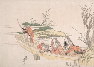 Recolectando Algas Marinas de Katsushika Hokusai