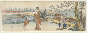 Vendedor de peces dorados, 1801-1805 de Katsushika Hokusai