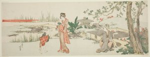 Vendedor de peces dorados de Katsushika Hokusai