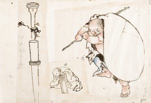 Hotei, Primer cuarto del siglo XIX de Katsushika Hokusai