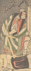 Ichikawa Ebizo Danjuro V en el papel de Mongaku Shonin disfrazado de Yamagatsu de..., 1781-1801 de Katsushika Hokusai