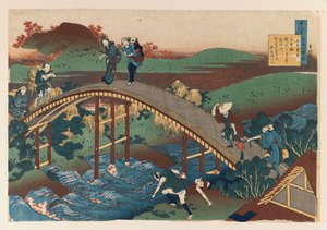 Ilustración de la serie Los cien poemas de Katsushika Hokusai