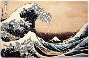 Japón, pintura de La gran ola de Katsushika Hokusai
