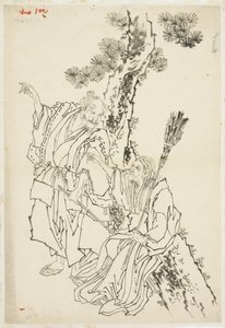 Jo y Uba; Tema de Takasago, ca. 1815-49