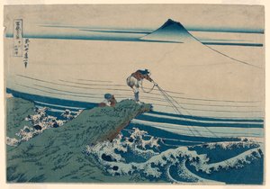 Kajikazawa en la provincia de Kei (Koshu Kajikazawa) De la serie, Treinta y seis vistas del monte Fuji de Katsushika Hokusai
