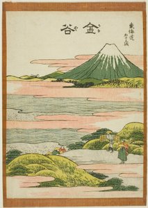 Kanaya, de la serie "Cincuenta y tres estaciones del Tokaido"