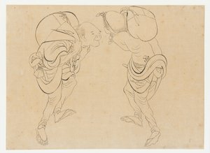 Trabajadores de Katsushika Hokusai