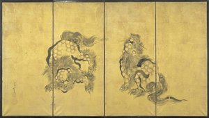 Leones de Katsushika Hokusai