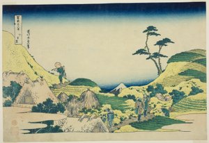Meguro Inferior (Shimo Meguro), de la serie "Treinta y seis vistas del monte Fuji (Fugaku sanjurokkei)" de Katsushika Hokusai