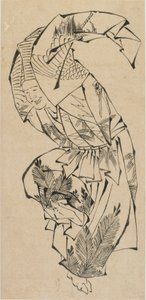 Bailarín masculino, Manzai, finales del siglo XVIII-principios del siglo XIX