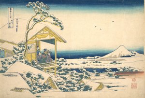 Mañana después de la nieve en Koishikawa en Edo, ca. 1830-32
