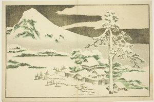 Monte Fuji en Invierno, del Libro de Pinturas Realistas de Hokusai (Hokusai shashin gafu) de Katsushika Hokusai