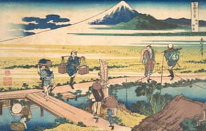 Nakahara en la provincia de Sagami Soshu Nakahara, de la serie Treinta y seis Vistas de M..., ca. 1830-32 de Katsushika Hokusai