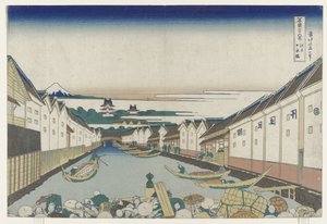 Puente Nihonbashi en Edo, 1830-33