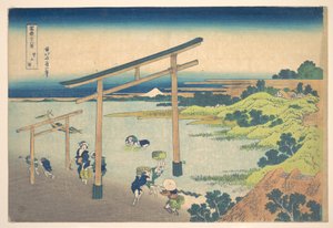 La bahía de Noboto (Noboto no ura), de la serie «Las treinta y seis vistas del monte Fuji» (Fugaku sanjūrokkei) de Katsushika Hokusai