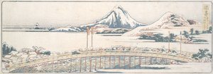 Okazaki, de la serie «Las cincuenta y tres estaciones de los placeres de la primavera» de Katsushika Hokusai