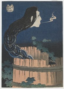 Cien cuentos de fantasmas: Sarayashiki, período Edo, 1831-32 de Katsushika Hokusai