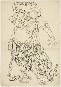 Uno de los Nio (Un Guardián), c.1815-1849 de Katsushika Hokusai