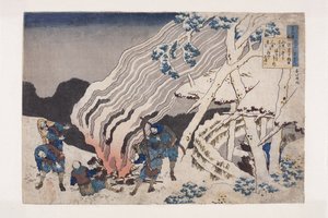 Poema de Minamoto No Muneyuki de Katsushika Hokusai