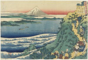 Poema de Yamabe no Akahito, de Cien Poemas Explicados por la Nodriza, c.1839