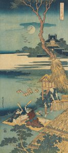 Impresión de la serie "Un Verdadero Espejo de Poemas Chinos y Japoneses" de Katsushika Hokusai