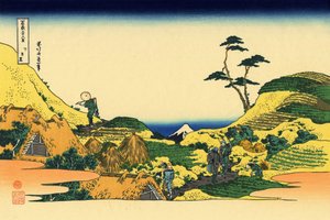 Shimomeguro, c.1830 de Katsushika Hokusai