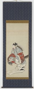 Seis inmortales de la poesía: Ariwara no Narihara, c.1806-08 de Katsushika Hokusai
