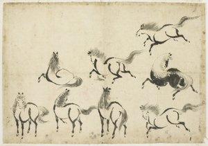 Estudios de caballos, c.1815-1849