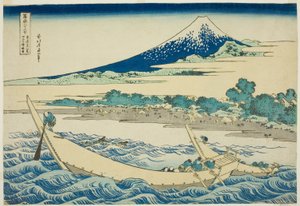 Bahía de Tago cerca de Ejiri en el Tokaido, de la serie "Treinta y seis vistas del Monte Fuji" de Katsushika Hokusai