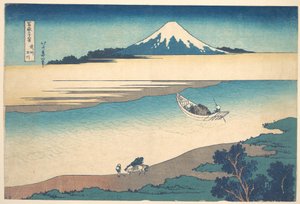 El río Tama en la provincia de Musashi (Bushū Tamagawa), de la serie «Las treinta y seis vistas del monte Fuji» (Fugaku sanjūrokkei) de Katsushika Hokusai