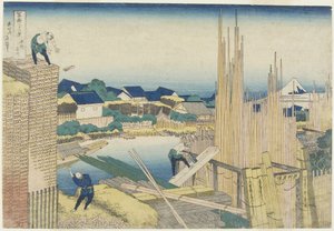 Tatekawa en Honjo, 1831-1834 de Katsushika Hokusai