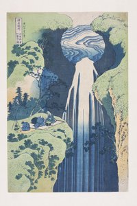 Las cataratas Amida en los confines del camino Kisokaid? (Kisoji no oku Amida-ga-taki) de Katsushika Hokusai