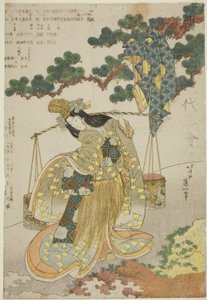 La doncella de la salmuera de Katsushika Hokusai