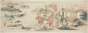 El río Chofu, una de las seis joyas (Mu Tamagawa) de Katsushika Hokusai