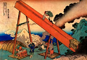 El Fuji desde las montañas de Totomi, 1830-1833