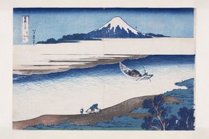 El río de las joyas en la provincia de Musashi (Bushu Tamagawa) de Katsushika Hokusai