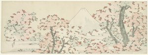 El Monte Fuji con cerezos en flor de Katsushika Hokusai