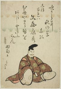 El poeta Bunya no Yasuhide, de la serie Seis poetas inmortales (Rokkasen) de Katsushika Hokusai