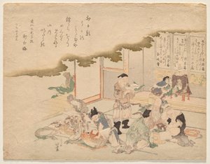 Los Siete Dioses de la Buena Fortuna (shichifuku-jin) celebran el Año Nuevo