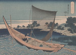El río Tone en la provincia de Shimosa de Katsushika Hokusai