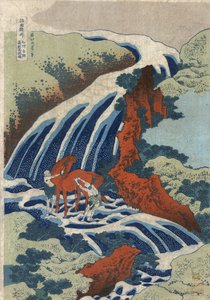 Cascadas de Yoshitsune en Yoshino, provincia de Izumi de Katsushika Hokusai