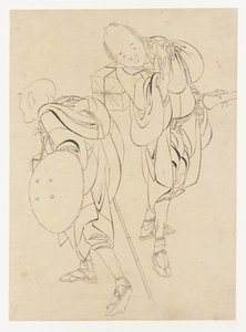 Viajeros, finales del siglo XVIII-principios del siglo XIX de Katsushika Hokusai