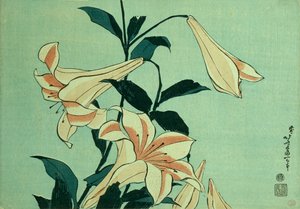 Lirios Trompeta de Katsushika Hokusai