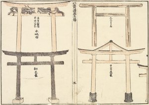 Varios tipos de arco Torii, 1816