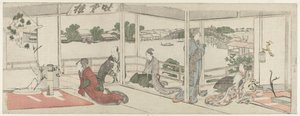 Visualización de arreglos florales de Katsushika Hokusai