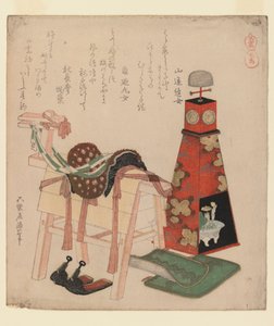 Caballo de madera, de la serie Caballos, 1822 de Katsushika Hokusai