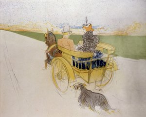 Intitulado. Henri de Toulouse-Lautrec (1864 - 1901). Litografía. Petit Museo, Limoux.