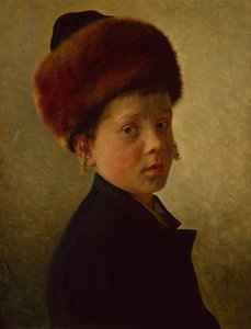 Retrato de un niño joven de Kaufmann Isidor