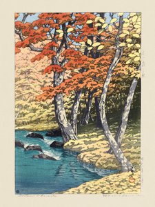 Otoño en Oirase (1933) de Kawase Hasui