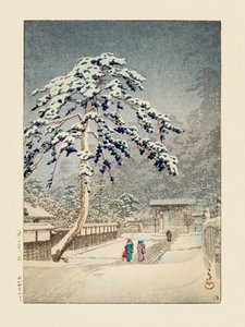 Ikegami Honmonji (Templo Honmon, Ikegami) (1931) de Kawase Hasui